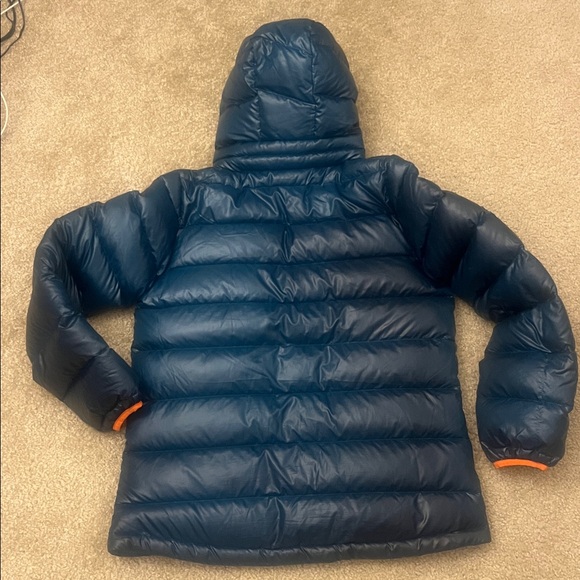 Patagonia Hi Loft down sweater jacket boys size L hooded - Picture 2 of 12